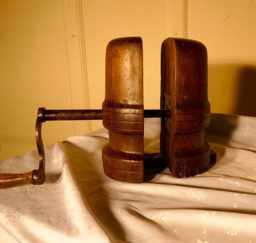 fig 1. 19th Century French Hat Makers Stretcher Hat Block 