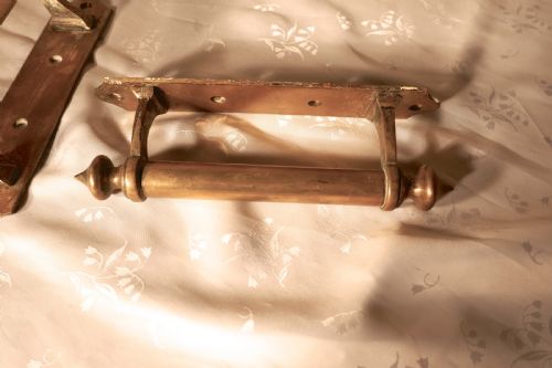 fig 2. 2 Pairs of Fine Arts and Crafts Brass Door Handles