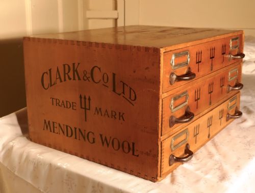 fig 4. Clark and Co. Ltd. Haberdashery Advertising Cabinet of Drawers