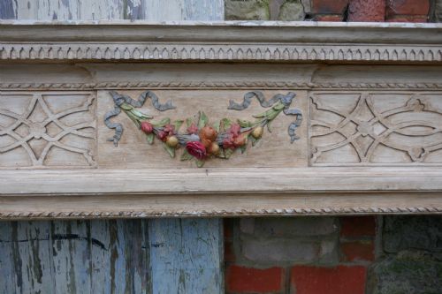 fig 3. A Large Victorian Adams Style Painted Pine Fireplace.