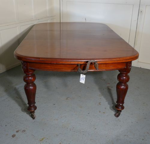 fig 2. Early Victorian Mahogany Extending Dining Table, seats 12 Diners