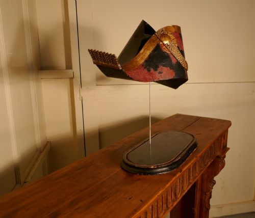 fig 2. 19th Century French Bicorn Toleware Hat Shop Trade Sign