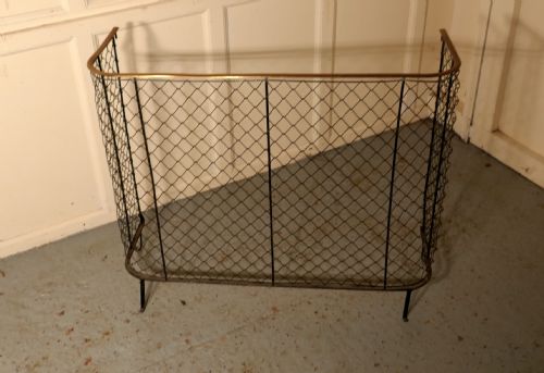 fig 2. A Victorian Nursery Fire Guard, Brass Fender
