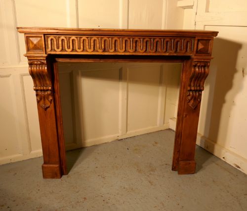 fig 4. French Stripped Pine Fireplace