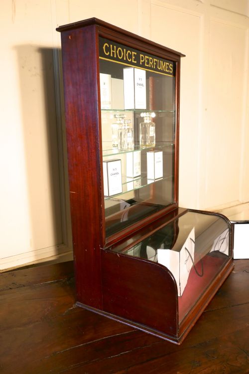 fig 1. Victorian Mahogany Chemist’s Perfume Shop Display Cabinet