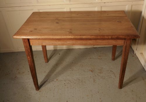 fig 2. Victorian Planked Top Farmhouse Kitchen Pine Table