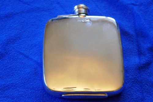 Fine Quality Vintage Silver Hip Flask by Walker & Hall, 1912