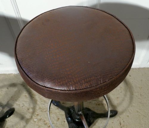 fig 2. Set of 6 19th Century High Cast Iron Stools