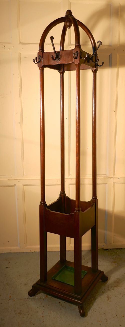 Art Deco Hat Coast and Umbrella Hall Stand Made in Bentwood Oak