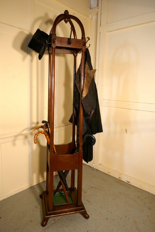 fig 1. Art Deco Hat Coast and Umbrella Hall Stand made in Bentwood Oak