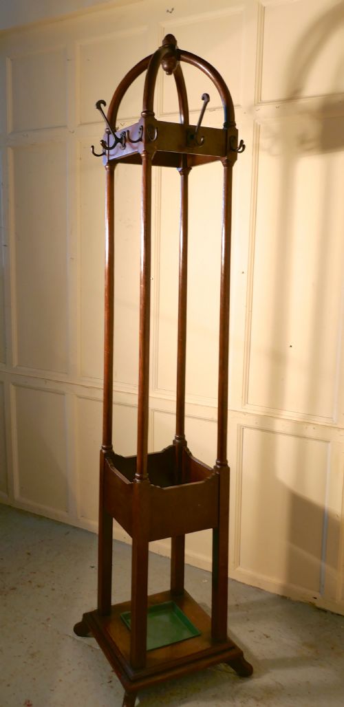 fig 4. Art Deco Hat Coast and Umbrella Hall Stand made in Bentwood Oak