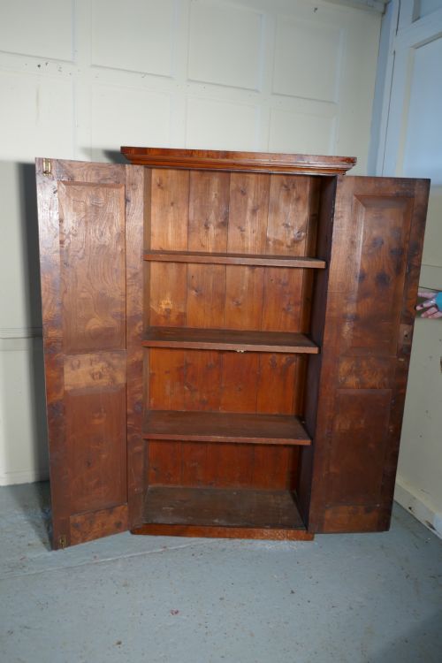 fig 1. Victorian Burr Elm Estate Cupboard