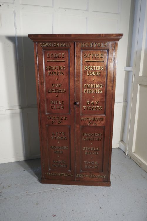 fig 3. Victorian Burr Elm Estate Cupboard