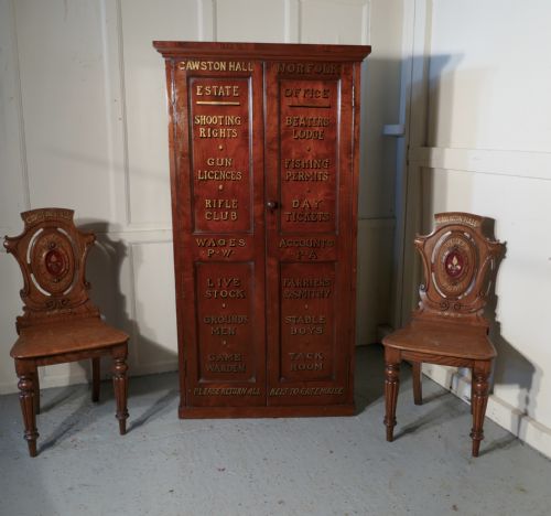 fig 4. Victorian Burr Elm Estate Cupboard