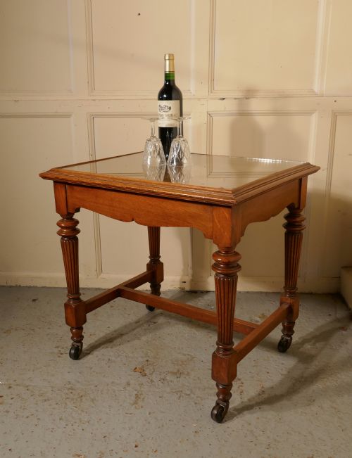 fig 1. Arts and Crafts Golden Oak Low Occasional Table