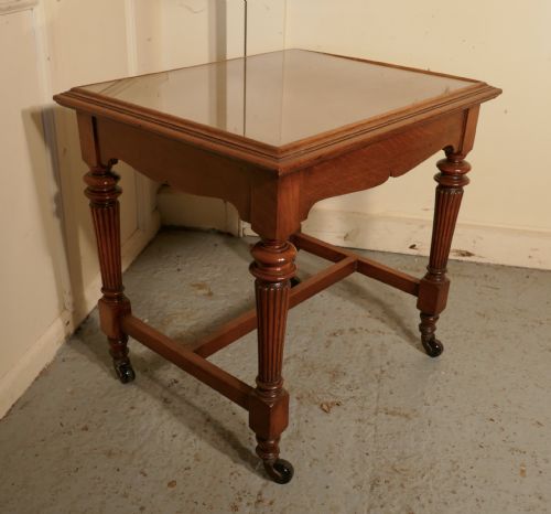 fig 4. Arts and Crafts Golden Oak Low Occasional Table