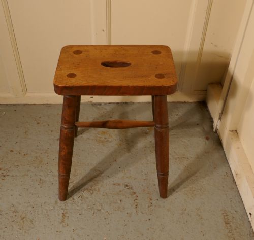 fig 2. Beech and Elm Farmhouse Kitchen Stool