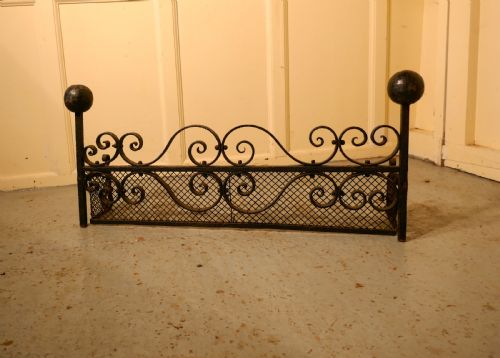 Unusual Victorian  Cast and Wrought Iron Fender
