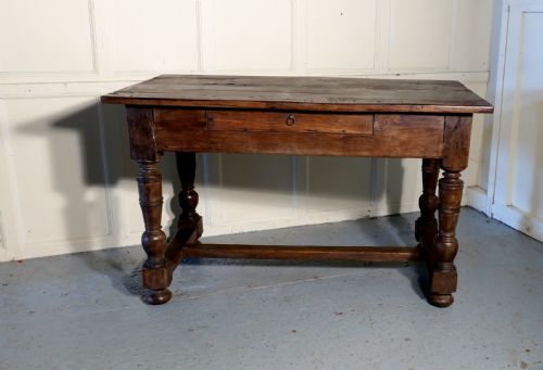 18th Century Rustic French Oak Table