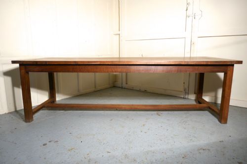 fig 2. A Large 19th Century French Farmhouse Golden Oak Dining Table from Brittany