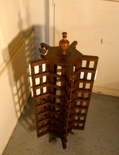 fig 1. Edwardian Oak Post Card Display Stand
