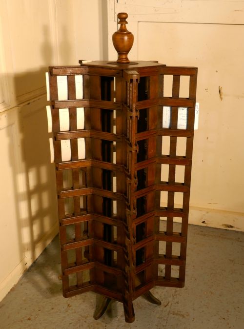 fig 2. Edwardian Oak Post Card Display Stand