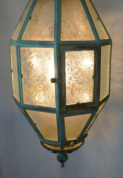 fig 1. A Very Large Decorative Copper Lantern