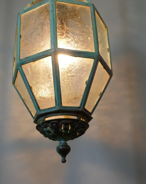 fig 2. A Very Large Decorative Copper Lantern