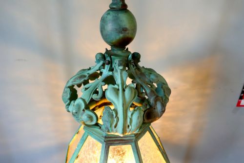 fig 3. A Very Large Decorative Copper Lantern