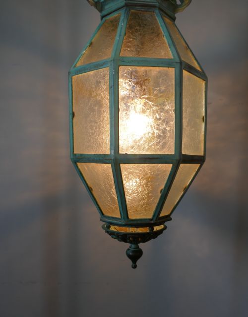 fig 5. A Very Large Decorative Copper Lantern