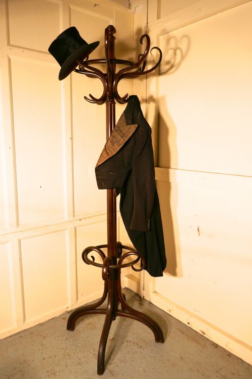 fig 1. 19th Century Thonet Bent Wood Hall Stand