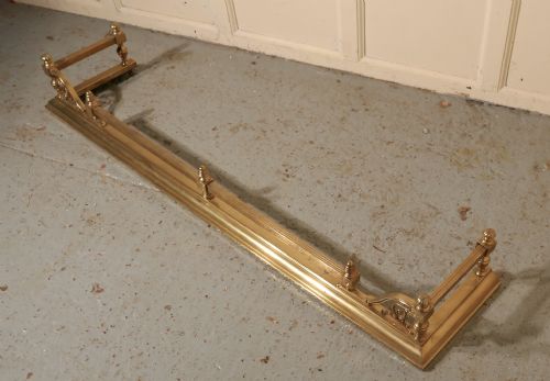 fig 2. Large Victorian Art Nouveau Brass Fender