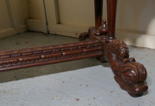 fig 5. An Early 19th Century Green Man Carved Oak Hall or Centre Table