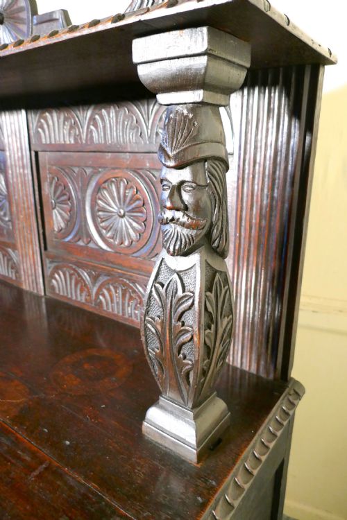 fig 3. Early 18th Century Celtic Carved Oak Sideboard