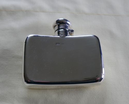Fine Quality Vintage Silver Hip Flask by Stokes & Ireland, 1900