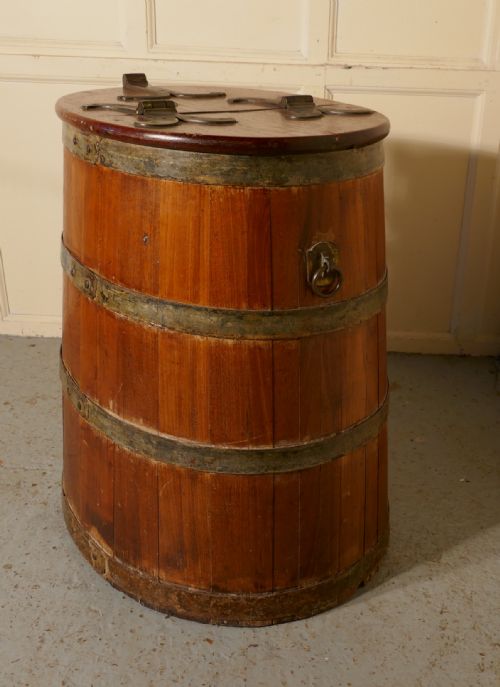 fig 3. Original 18th Century Ships Salt Beef Barrel,