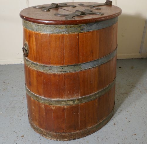 fig 5. Original 18th Century Ships Salt Beef Barrel,