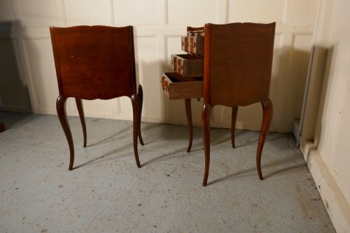 fig 2. Pair of French Walnut and Ormolu Bedside Cabinets with Drawers
