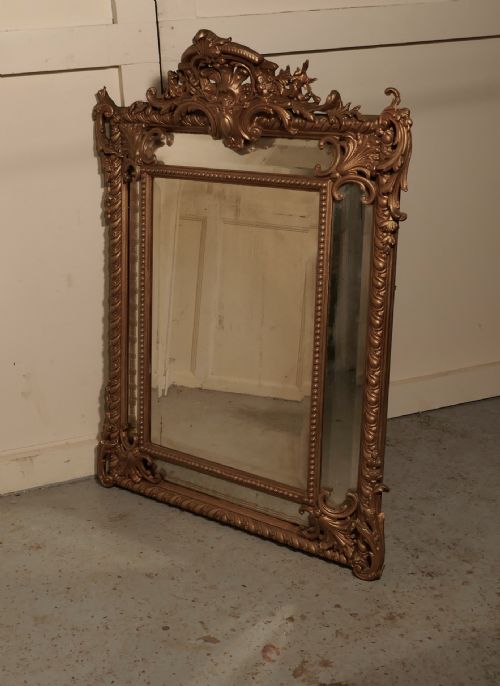 fig 1. Napoleon III French Gilt Cushion Mirror