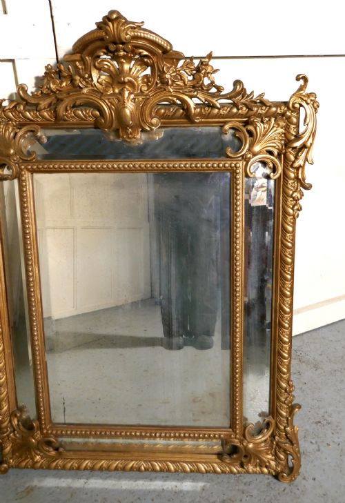 fig 3. Napoleon III French Gilt Cushion Mirror