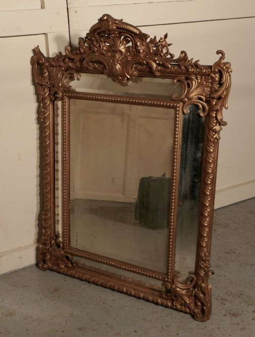 fig 4. Napoleon III French Gilt Cushion Mirror