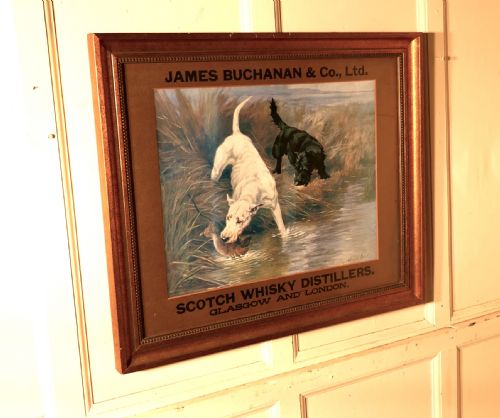 fig 2. A Morning Nip, Original Framed Advertising Print for Buchanan’s Whisky