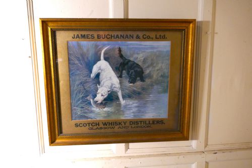 fig 3. A Morning Nip, Original Framed Advertising Print for Buchanan’s Whisky
