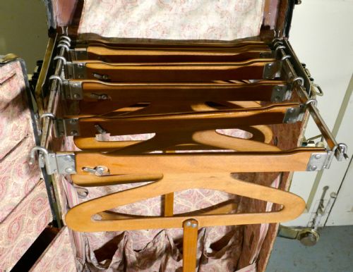 fig 1. Fitted Steamer Trunk or Cabin Wardrobe, Portmanteau by Fichet
