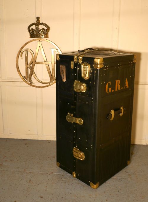fig 4. Fitted Steamer Trunk or Cabin Wardrobe, Portmanteau by Fichet