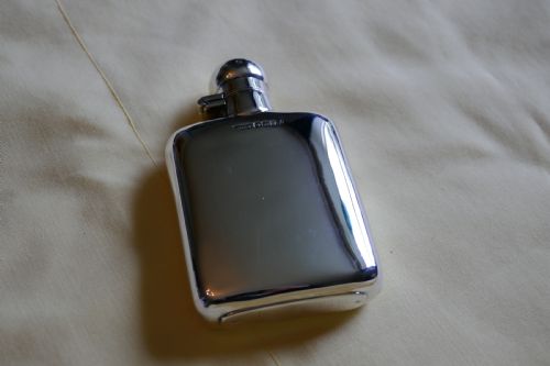 Lovely Silver Hall Marked Flask, James Dixon & Sons Date 1922