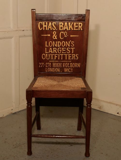 Victorian Mahogany Bedroom Chair and Trouser Press, Gentleman’s Outfitter Shop Display