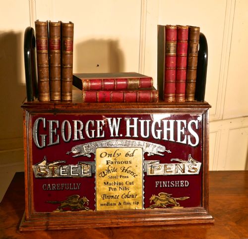 fig 3. Victorian Advertising Stationers Cupboard, Shop Display Pen Cabinet