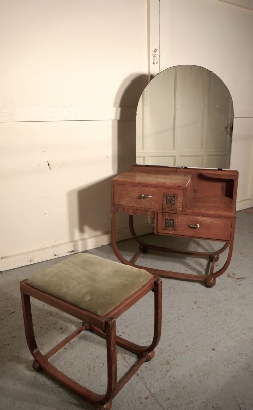 fig 1. Art Deco Limed Oak Bedroom Suite by Heals