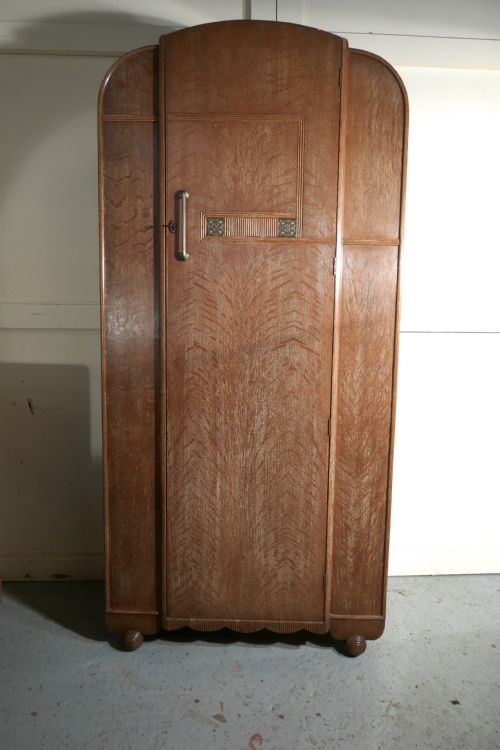 fig 2. Art Deco Limed Oak Bedroom Suite by Heals